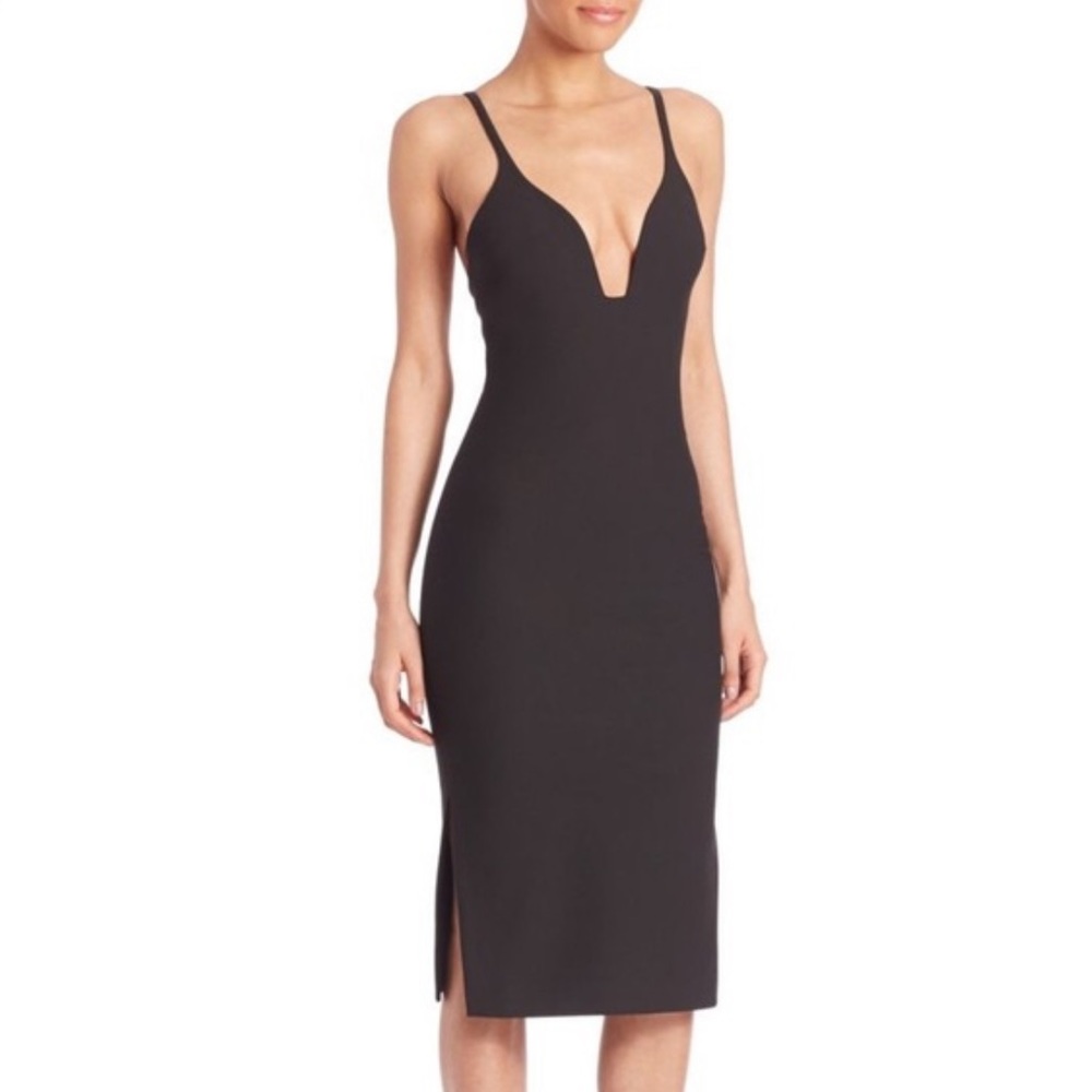 Cinq A Sept Ara Bodycon Dress in Midnight Blue